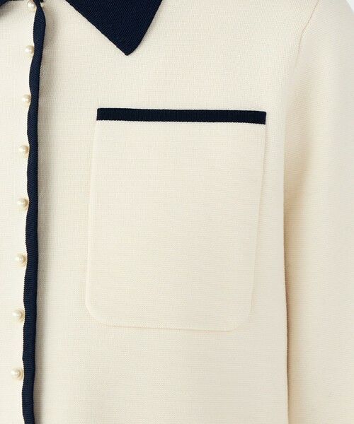 TOMORROWLAND / トゥモローランド ニット・セーター | 【WEB先行予約】パールコンビ シャツカーディガン | 詳細9