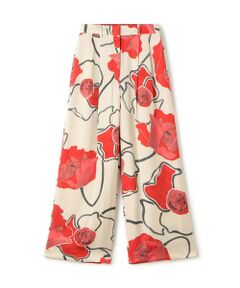 TOMORROWLAND / トゥモローランド その他パンツ | ポピープリント 2タックワイドパンツ