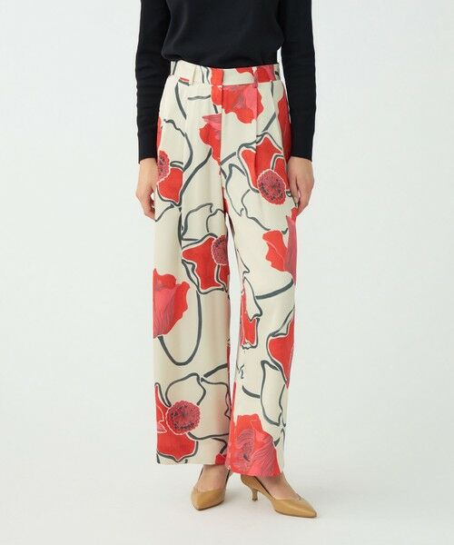 TOMORROWLAND / トゥモローランド その他パンツ | ポピープリント 2タックワイドパンツ | 詳細3