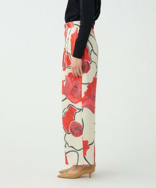 TOMORROWLAND / トゥモローランド その他パンツ | ポピープリント 2タックワイドパンツ | 詳細4