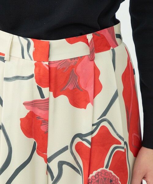 TOMORROWLAND / トゥモローランド その他パンツ | ポピープリント 2タックワイドパンツ | 詳細6