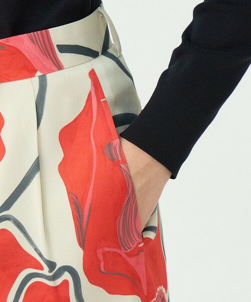 TOMORROWLAND / トゥモローランド その他パンツ | ポピープリント 2タックワイドパンツ | 詳細8