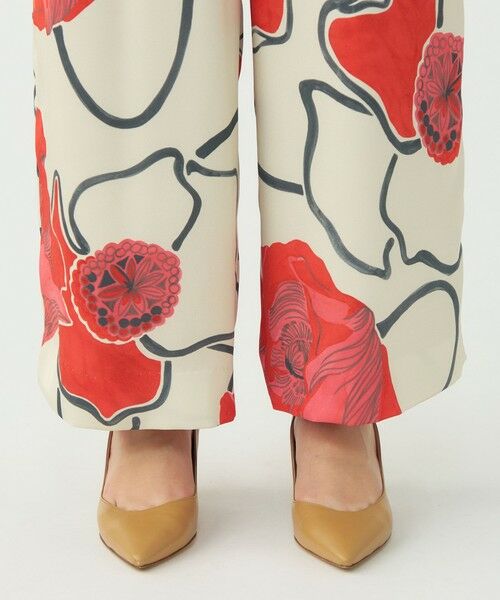 TOMORROWLAND / トゥモローランド その他パンツ | ポピープリント 2タックワイドパンツ | 詳細9
