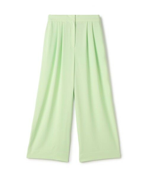TOMORROWLAND / トゥモローランド その他パンツ | 【WEB先行予約】サンディジョーゼット タックワイドパンツ(53 ライトグリーン)