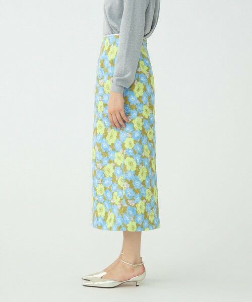 TOMORROWLAND / トゥモローランド ロング・マキシ丈スカート | ポピープリントジャカード ペンシルタイトスカート | 詳細3