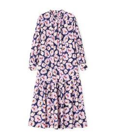 TOMORROWLAND / トゥモローランド ロング・マキシ丈ワンピース | フェザリーフラワープリント ティアードワンピース