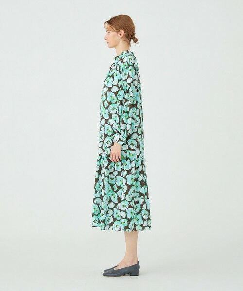 TOMORROWLAND / トゥモローランド ロング・マキシ丈ワンピース | フェザリーフラワープリント ティアードワンピース | 詳細2