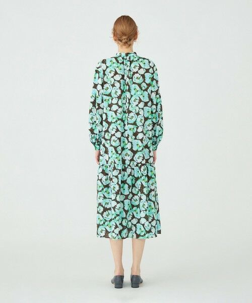 TOMORROWLAND / トゥモローランド ロング・マキシ丈ワンピース | フェザリーフラワープリント ティアードワンピース | 詳細3