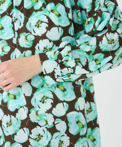 TOMORROWLAND / トゥモローランド ロング・マキシ丈ワンピース | フェザリーフラワープリント ティアードワンピース | 詳細6