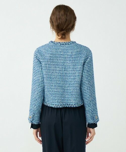 TOMORROWLAND / トゥモローランド ノーカラージャケット | 【WEB先行予約】ペペローニツイード ショートジャケット | 詳細4