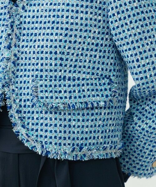 TOMORROWLAND / トゥモローランド ノーカラージャケット | 【WEB先行予約】ペペローニツイード ショートジャケット | 詳細9