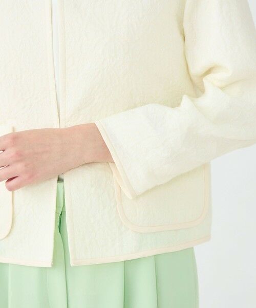 TOMORROWLAND / トゥモローランド ノーカラージャケット | 【WEB先行予約】アラベスクジャカード クルーネックジャケット | 詳細7