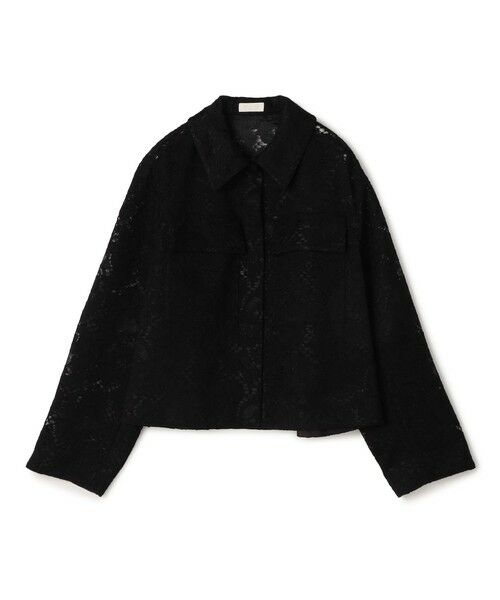 TOMORROWLAND / トゥモローランド ブルゾン | 【WEB先行予約】フラワーコードレース ステンカラーブルゾン(19 ブラック)