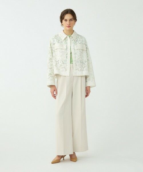 TOMORROWLAND / トゥモローランド ブルゾン | 【WEB先行予約】フラワーコードレース ステンカラーブルゾン | 詳細1