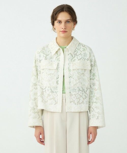 TOMORROWLAND / トゥモローランド ブルゾン | 【WEB先行予約】フラワーコードレース ステンカラーブルゾン | 詳細2