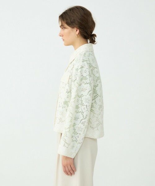 TOMORROWLAND / トゥモローランド ブルゾン | 【WEB先行予約】フラワーコードレース ステンカラーブルゾン | 詳細3