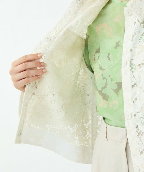 TOMORROWLAND / トゥモローランド ブルゾン | 【WEB先行予約】フラワーコードレース ステンカラーブルゾン | 詳細5