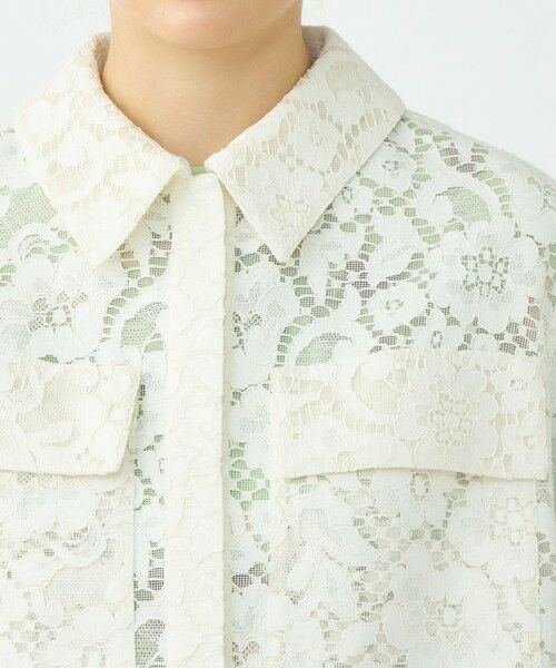 TOMORROWLAND / トゥモローランド ブルゾン | 【WEB先行予約】フラワーコードレース ステンカラーブルゾン | 詳細6