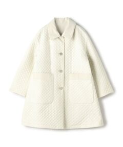 TOMORROWLAND / トゥモローランド ステンカラーコート | パデットリバーキルティング リバーシブルハーフコート