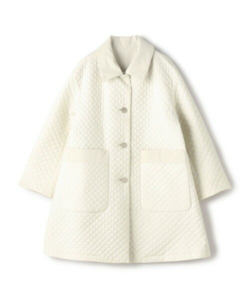 TOMORROWLAND / トゥモローランド ステンカラーコート | パデットリバーキルティング リバーシブルハーフコート（41 ライトベージュ）