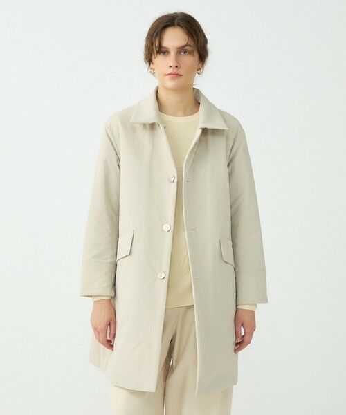 TOMORROWLAND / トゥモローランド ステンカラーコート | パデットリバーキルティング リバーシブルハーフコート | 詳細11