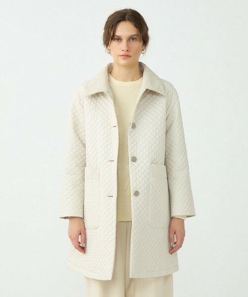 TOMORROWLAND / トゥモローランド ステンカラーコート | パデットリバーキルティング リバーシブルハーフコート | 詳細2