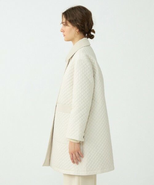 TOMORROWLAND / トゥモローランド ステンカラーコート | パデットリバーキルティング リバーシブルハーフコート | 詳細3