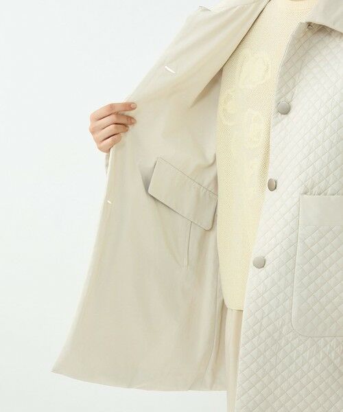 TOMORROWLAND / トゥモローランド ステンカラーコート | パデットリバーキルティング リバーシブルハーフコート | 詳細5