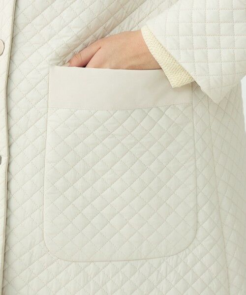 TOMORROWLAND / トゥモローランド ステンカラーコート | パデットリバーキルティング リバーシブルハーフコート | 詳細8