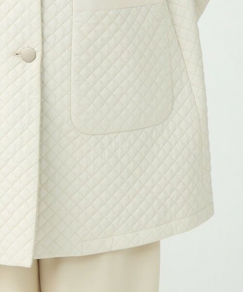 TOMORROWLAND / トゥモローランド ステンカラーコート | パデットリバーキルティング リバーシブルハーフコート | 詳細9