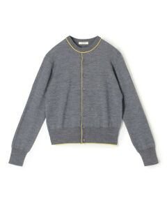 プレーンウール クルーネックカーディガン