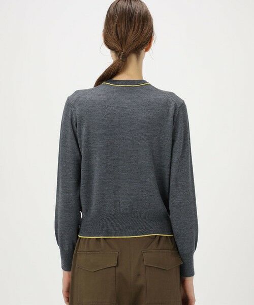 TOMORROWLAND / トゥモローランド カーディガン・ボレロ | プレーンウール クルーネックカーディガン | 詳細4