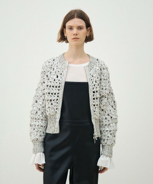 TOMORROWLAND / トゥモローランド カーディガン・ボレロ | ルレックスハンドニット ジップアップカーディガン | 詳細2
