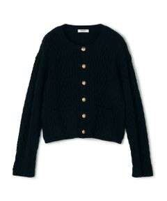 TOMORROWLAND / トゥモローランド カーディガン・ボレロ | ハイブリットコットンケーブル クルーネックカーディガン