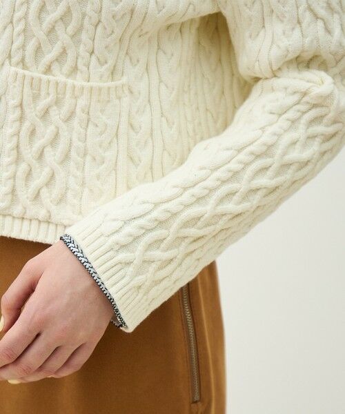 TOMORROWLAND / トゥモローランド カーディガン・ボレロ | ハイブリットコットンケーブル クルーネックカーディガン | 詳細6