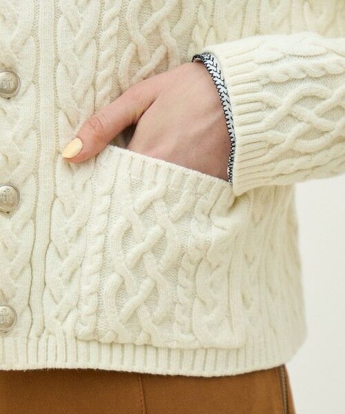 TOMORROWLAND / トゥモローランド カーディガン・ボレロ | ハイブリットコットンケーブル クルーネックカーディガン | 詳細7