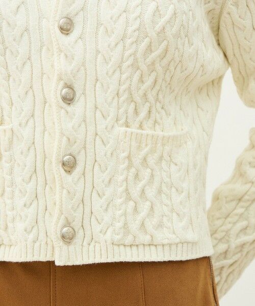 TOMORROWLAND / トゥモローランド カーディガン・ボレロ | ハイブリットコットンケーブル クルーネックカーディガン | 詳細8