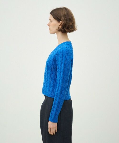 TOMORROWLAND / トゥモローランド ニット・セーター | ハイブリットコットンケーブル Vネックプルオーバー | 詳細3