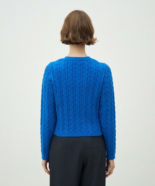 TOMORROWLAND / トゥモローランド ニット・セーター | ハイブリットコットンケーブル Vネックプルオーバー | 詳細4