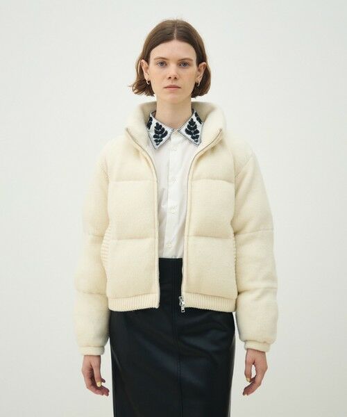 TOMORROWLAND / トゥモローランド ブルゾン | パデッドニット ショートブルゾン | 詳細2
