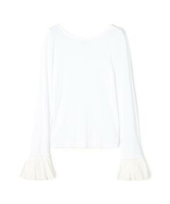 TOMORROWLAND / トゥモローランド カットソー | シアージャージーコンビ ラウンドネックプルオーバー