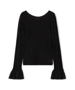 TOMORROWLAND / トゥモローランド カットソー | シアージャージーコンビ ラウンドネックプルオーバー