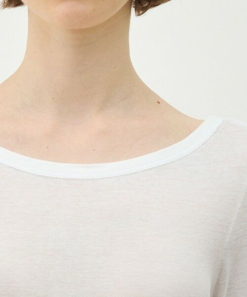 TOMORROWLAND / トゥモローランド カットソー | シアージャージーコンビ ラウンドネックプルオーバー | 詳細5
