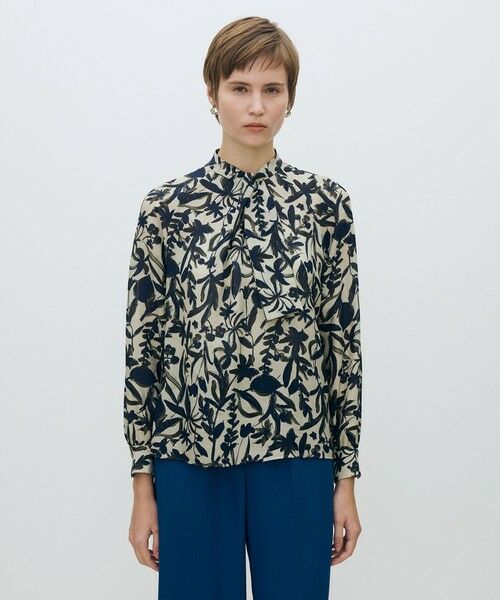 TOMORROWLAND / トゥモローランド シャツ・ブラウス | ホヤリーフプリント フロントタイブラウス | 詳細2