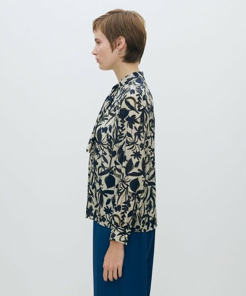 TOMORROWLAND / トゥモローランド シャツ・ブラウス | ホヤリーフプリント フロントタイブラウス | 詳細3
