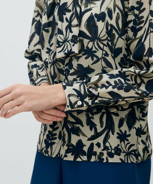TOMORROWLAND / トゥモローランド シャツ・ブラウス | ホヤリーフプリント フロントタイブラウス | 詳細6