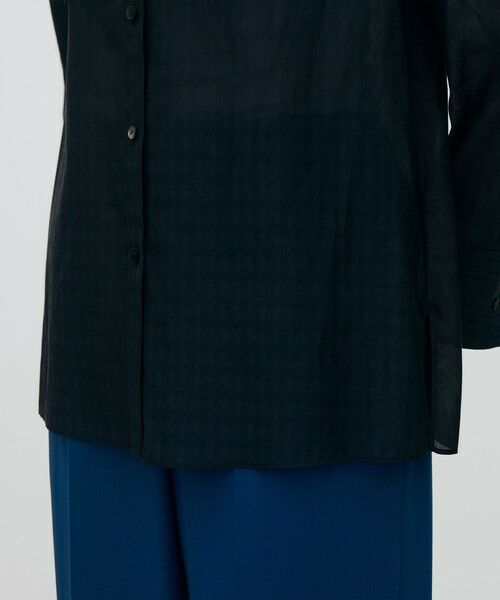 TOMORROWLAND / トゥモローランド シャツ・ブラウス | シアーハウンドトゥース ブザムシャツ | 詳細7