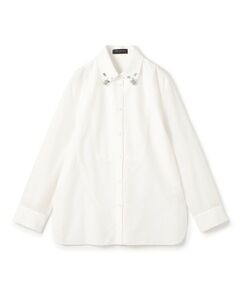 TOMORROWLAND / トゥモローランド シャツ・ブラウス | オーガンジーコンビ ビジューカラーシャツ