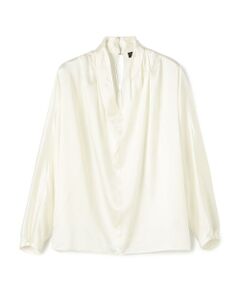 TOMORROWLAND / トゥモローランド シャツ・ブラウス | ウォッシャブルサテン ドレープブラウス
