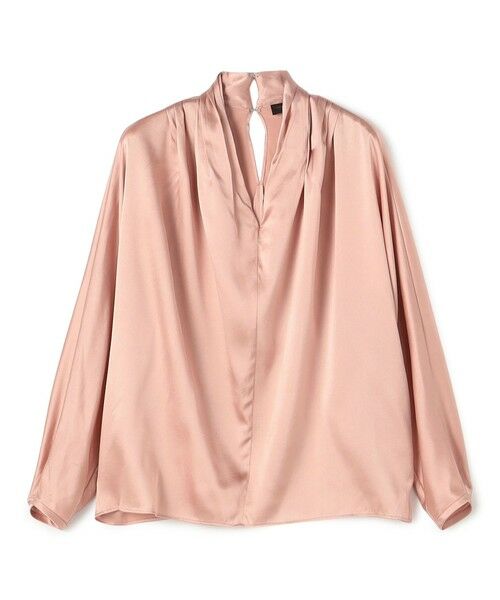 TOMORROWLAND / トゥモローランド シャツ・ブラウス | ウォッシャブルサテン ドレープブラウス(33 ピンク)